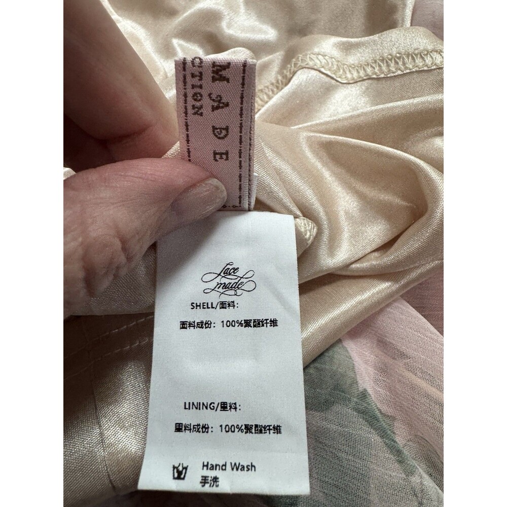 Lacemade Gardenia Breeze Dress Sz M Pink Floral Dress - Picture 11 of 11